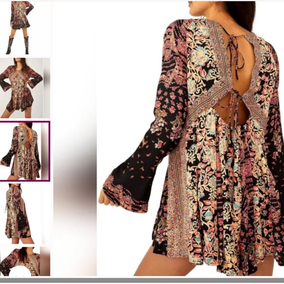 Free People Stevie Tunic Dress Size M - Picture 2 of 3